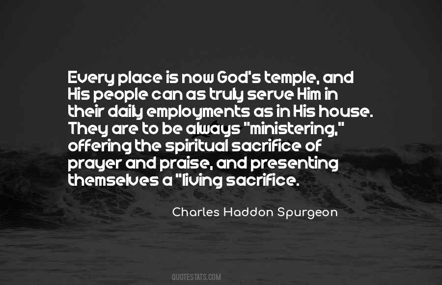 Sacrifice To God Quotes #376299