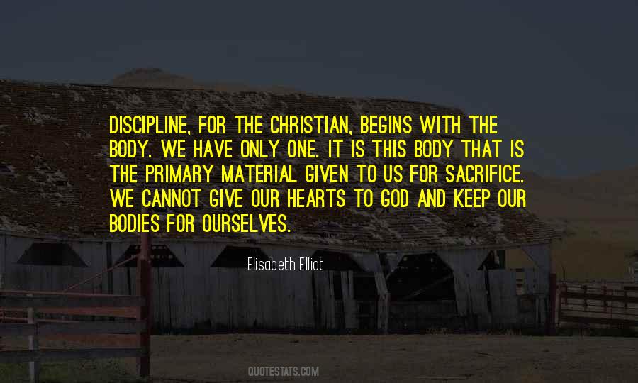 Sacrifice To God Quotes #739620