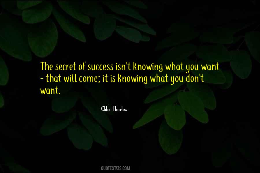 Quotes About Knowing What You Want #1436632