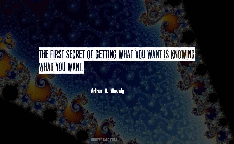 Quotes About Knowing What You Want #559185