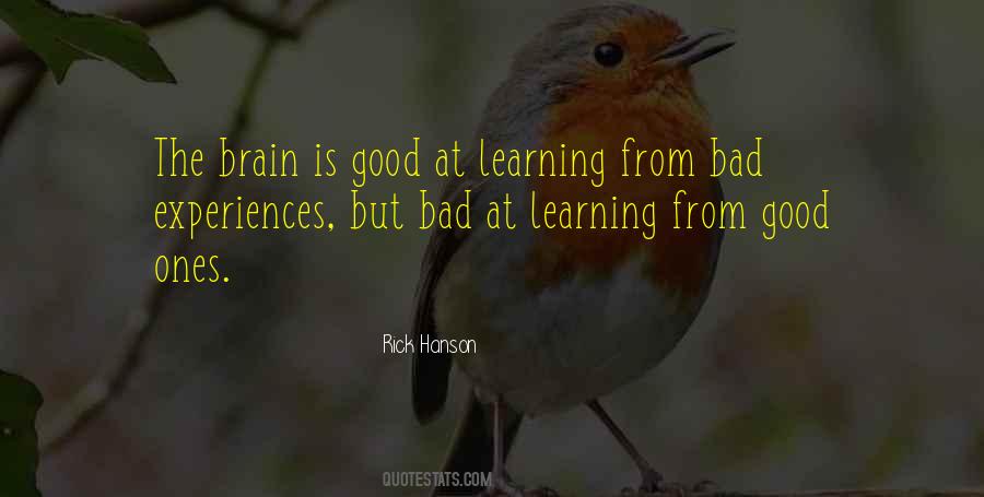 Quotes About Learning From Experiences #1029306