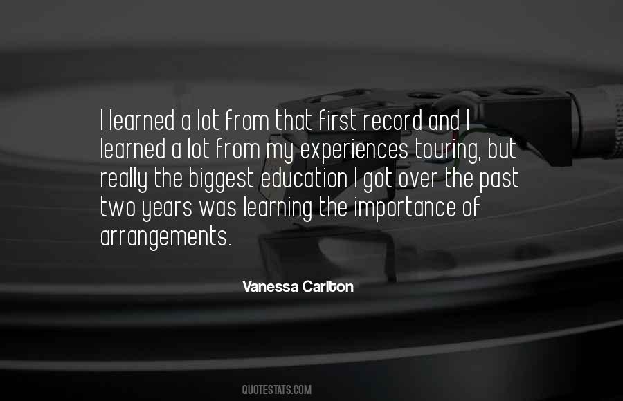 Quotes About Learning From Experiences #149615