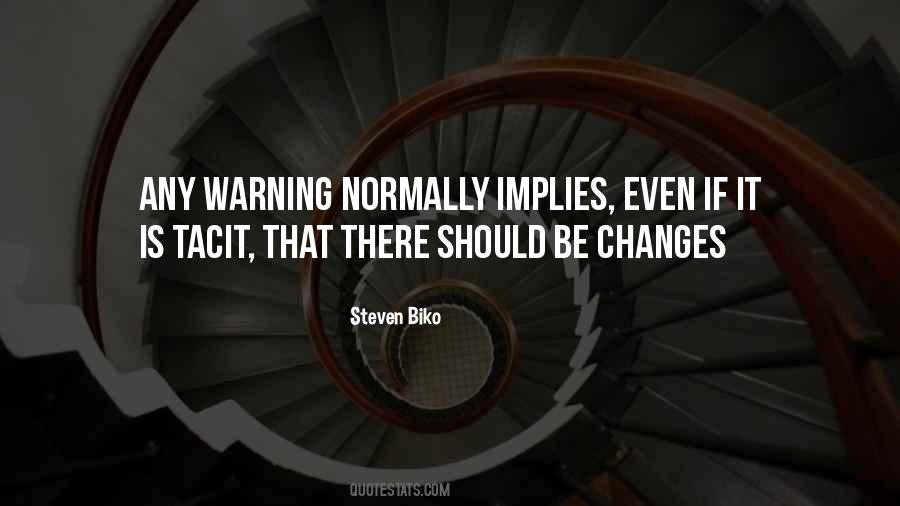 Quotes About Warning #1219374