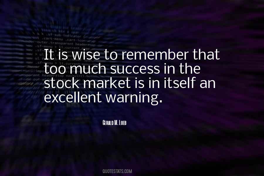 Quotes About Warning #1411114