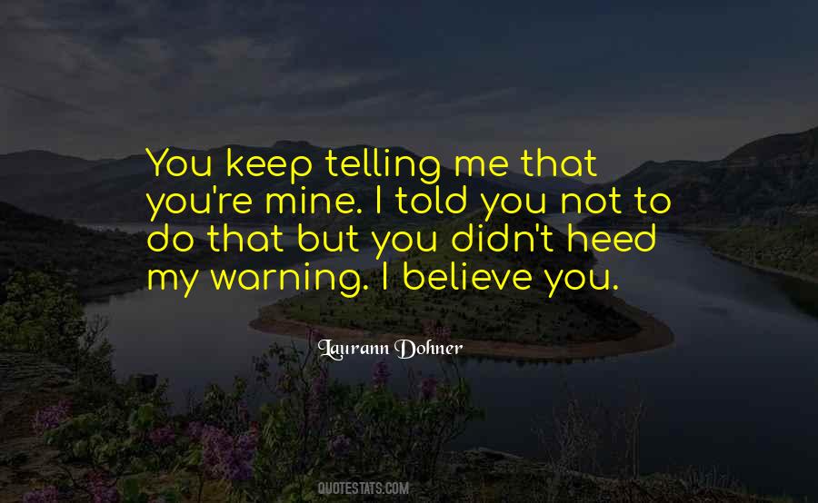 Quotes About Warning #1961 Quotes About Warning #1961