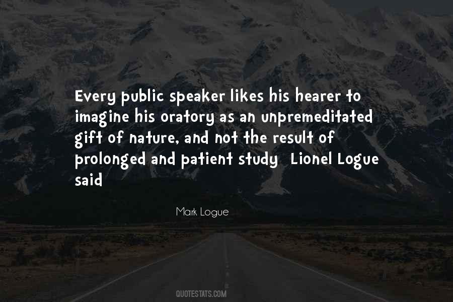 A Public Speaker Quotes #1190738