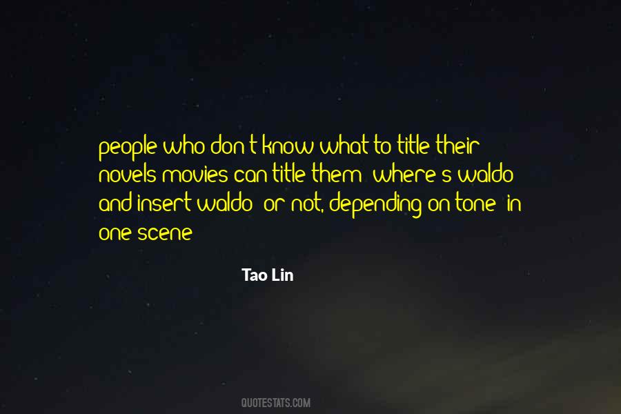 Depending On People Quotes #1498111