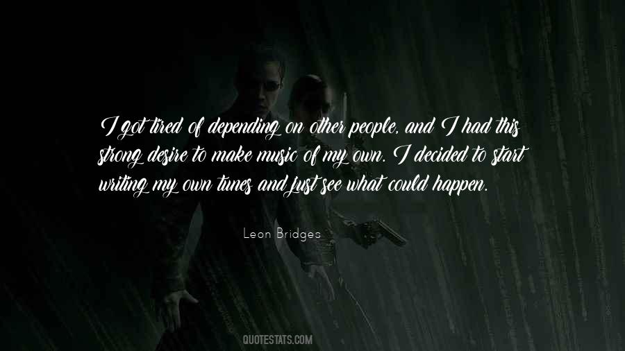 Depending On People Quotes #503092