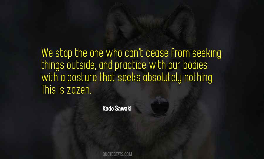 Zazen Posture Quotes #456767