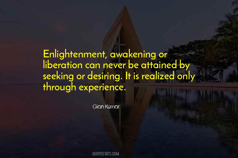 Quotes About Awakening Enlightenment #291747