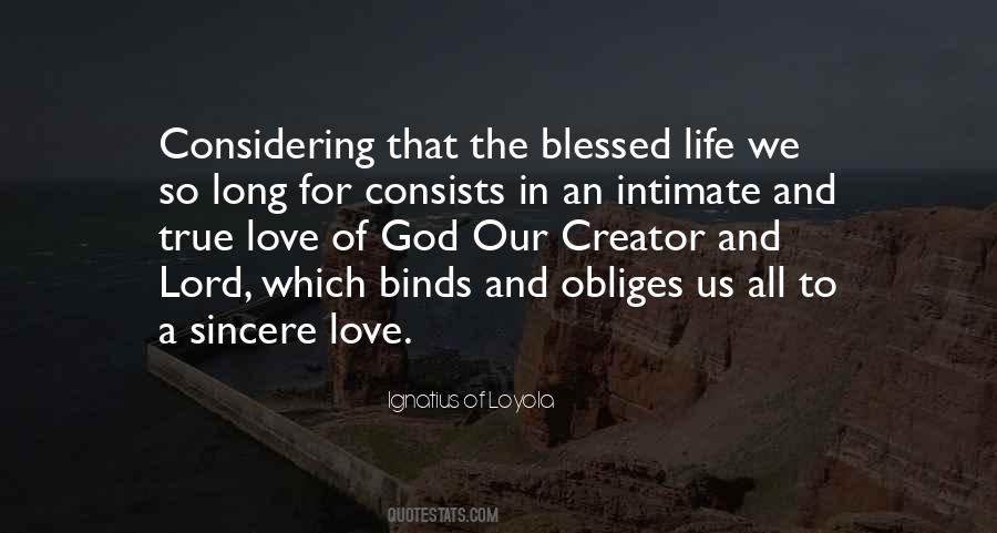 Quotes About Blessed Love #702169