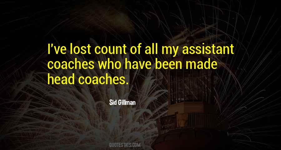 Quotes About Assistant Coaches #531311