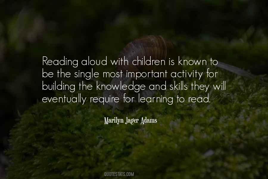 Quotes About Reading Aloud #138514