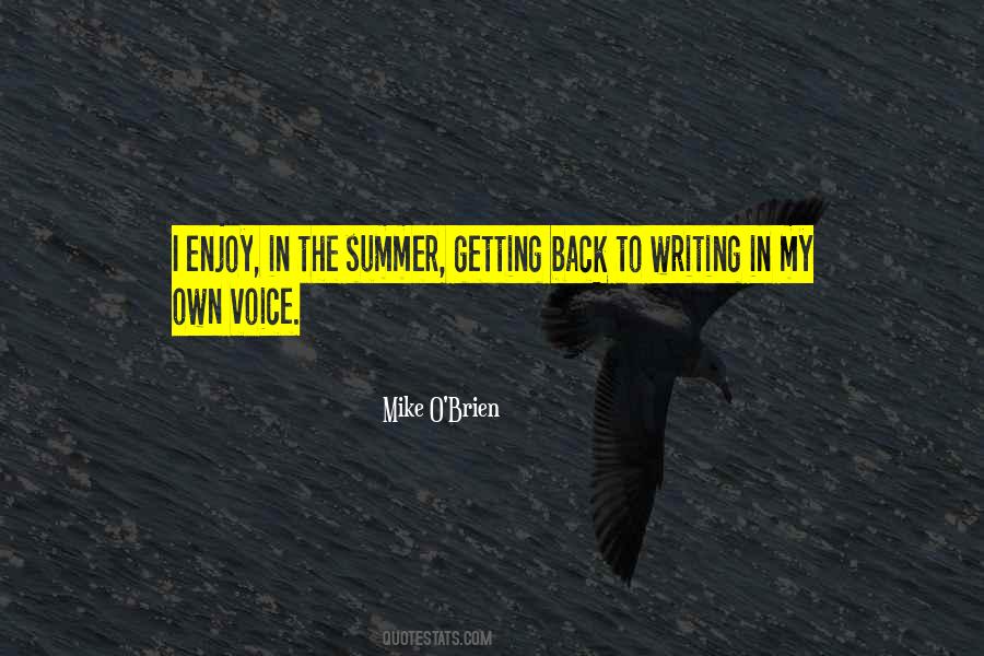 Quotes About Writing Voice #629981