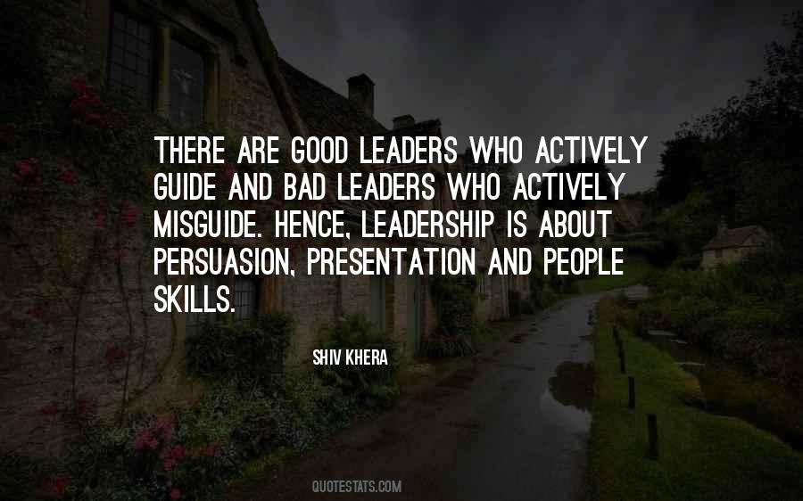 Quotes About Bad Leadership #1803083