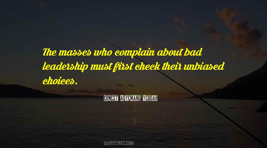 Quotes About Bad Leadership #521040