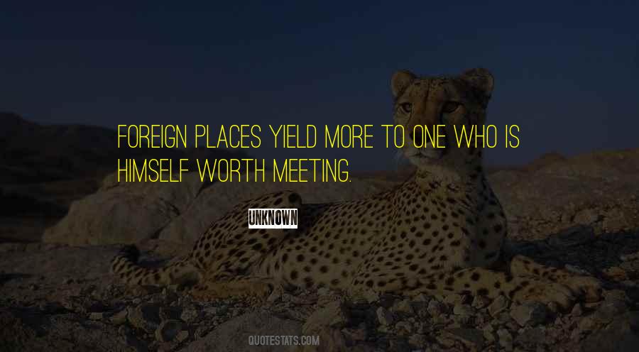 Quotes About Foreign Travel #1662312