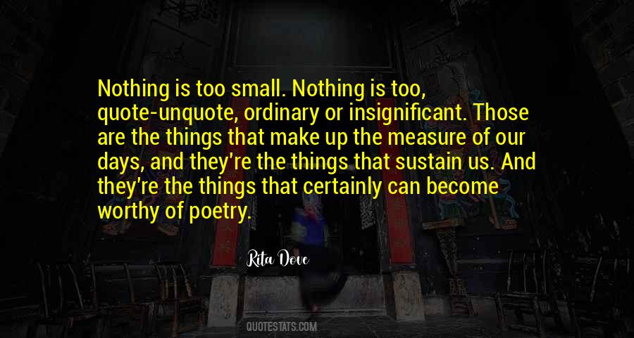 Quotes About Insignificant Things #1365445