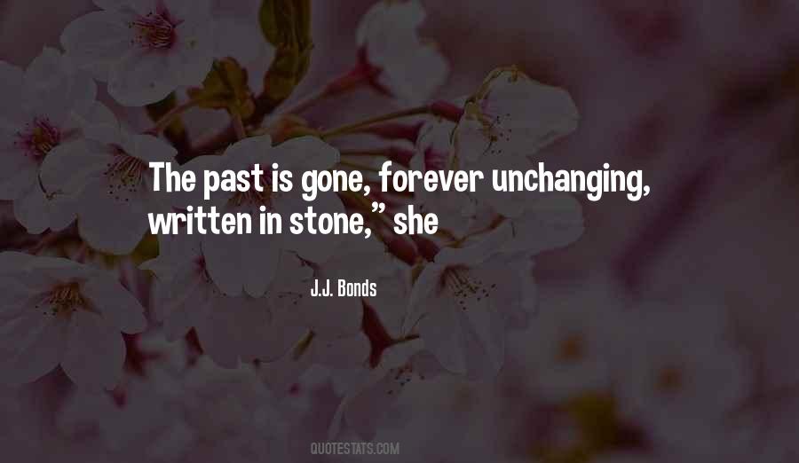 Quotes About Written In Stone #476016