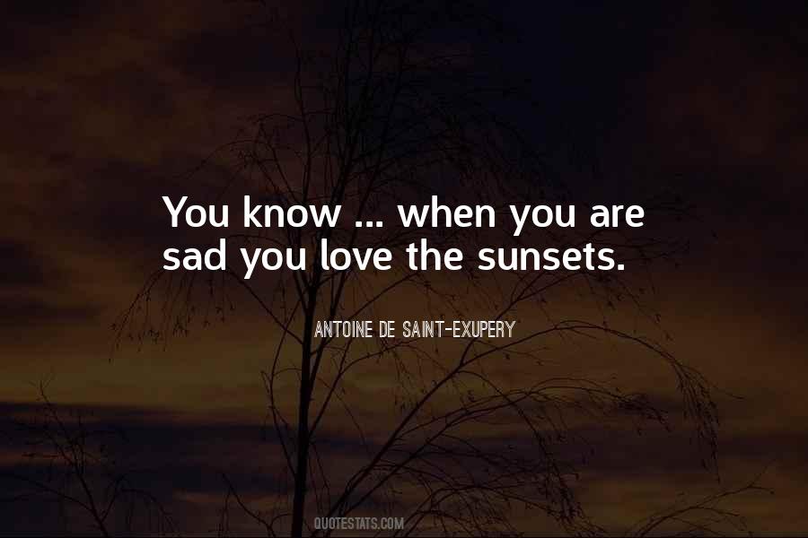 Quotes About Sunset With Love #1018862