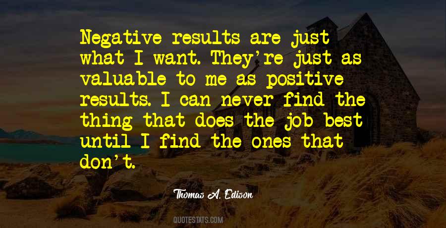 Quotes About Positive Results #1826321