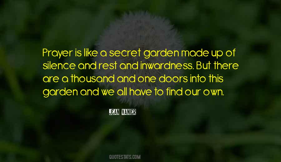 Quotes About A Secret Garden #338483