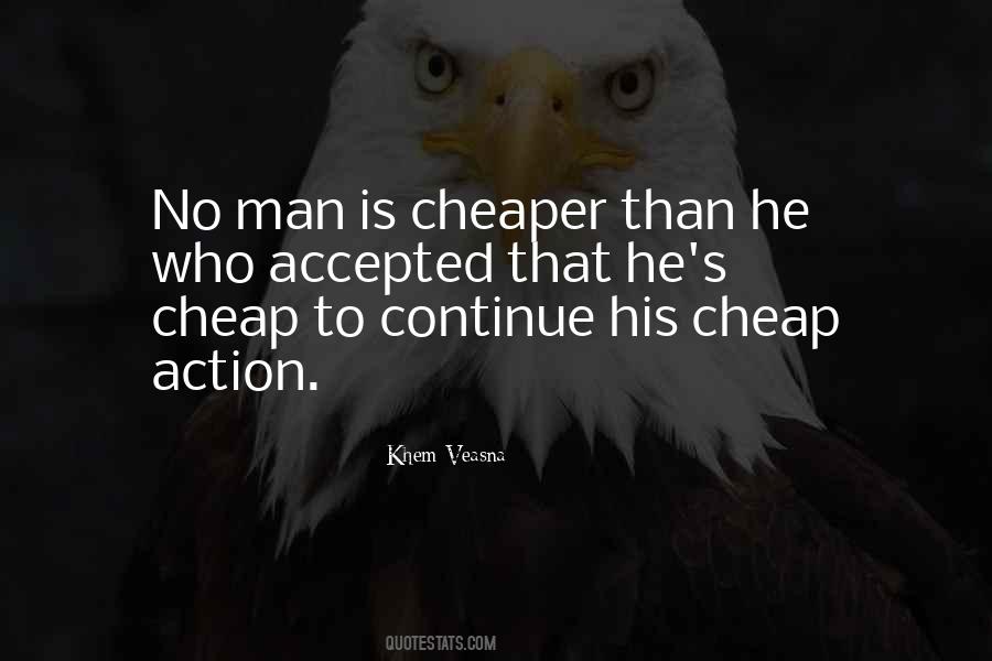 Quotes About Cheap Man #218975