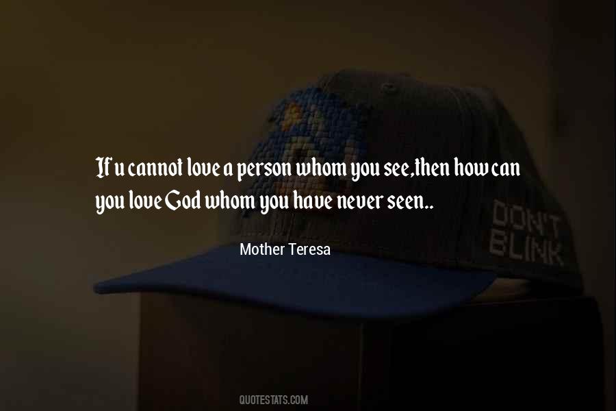 Quotes About Love Mother Teresa #8538