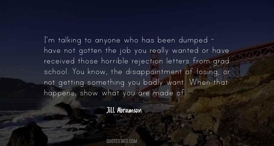 Quotes About Rejection And Disappointment #1733489