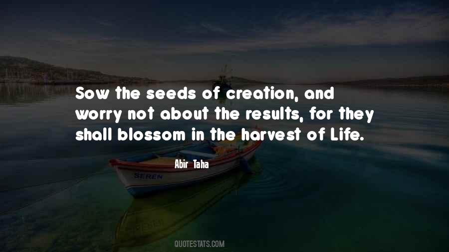 Seeds You Sow Quotes #26679