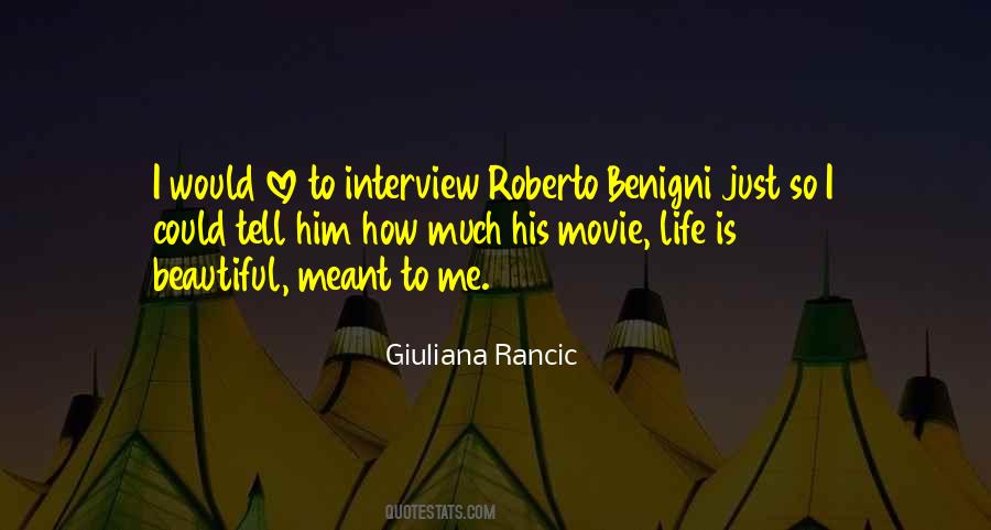 Movie Life Quotes #1272967