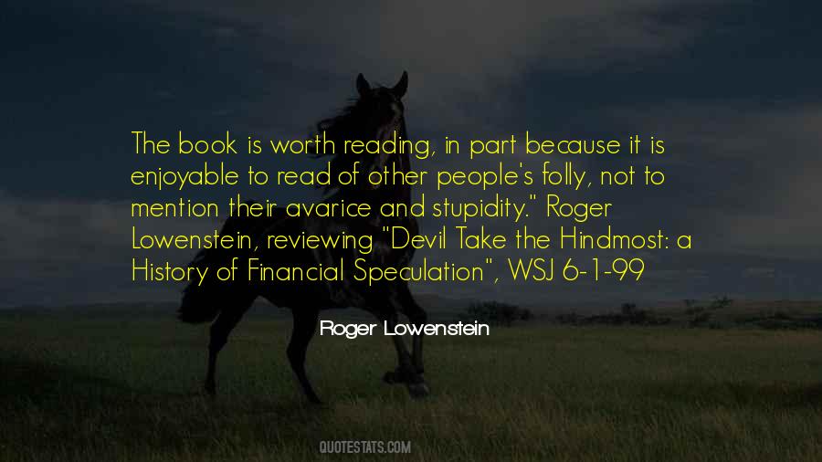 Quotes About Financial Speculation #15825