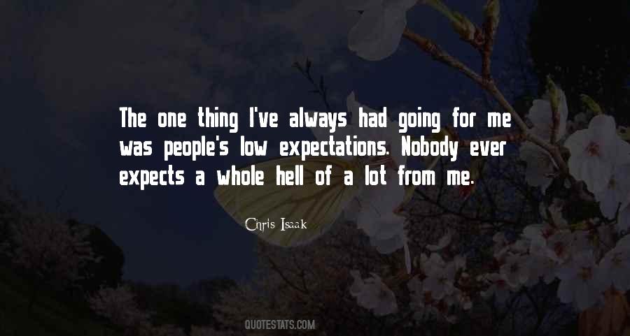 Quotes About Having Low Expectations #485215