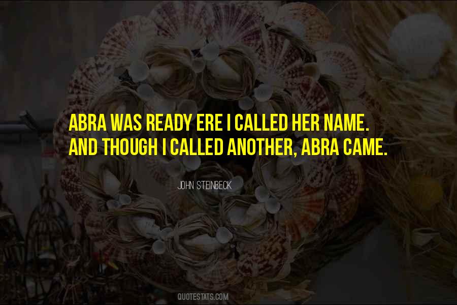 Quotes About Abra #1556255