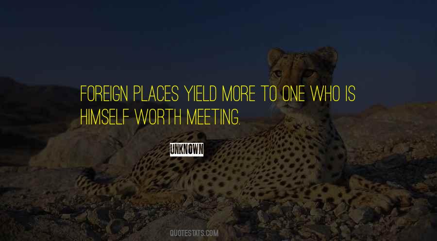 Quotes About Foreign Places #1662312