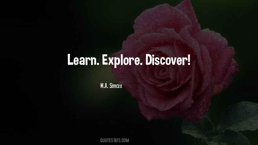 Quotes About Explore Discover #826758