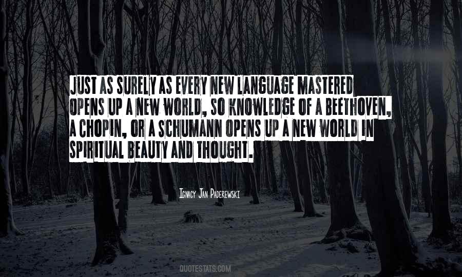 Beauty In Language Quotes #275976