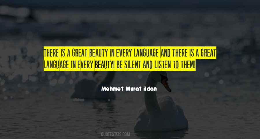 Beauty In Language Quotes #448617