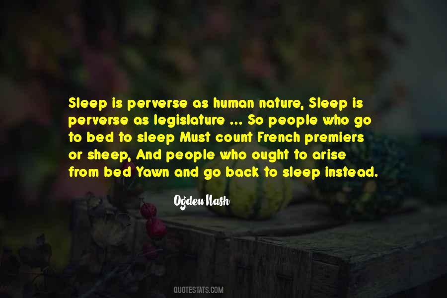 Quotes About Going Back To Sleep #119773