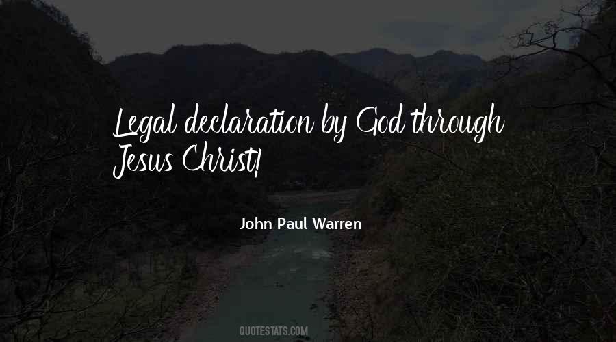 Gospel Pastor John Paul Warren Quotes #1806053