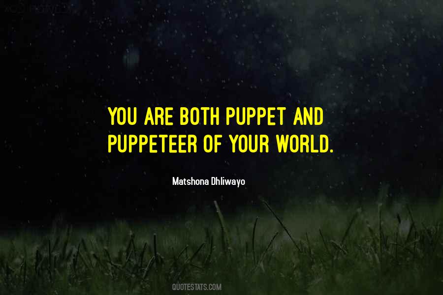 Quotes About Puppeteer #93726