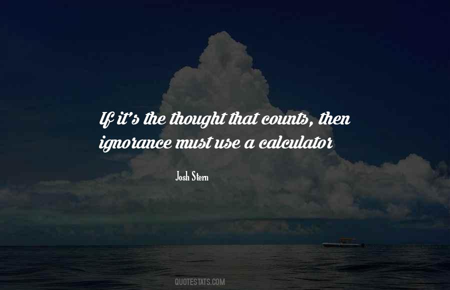 Quotes About Thought That Counts #277423