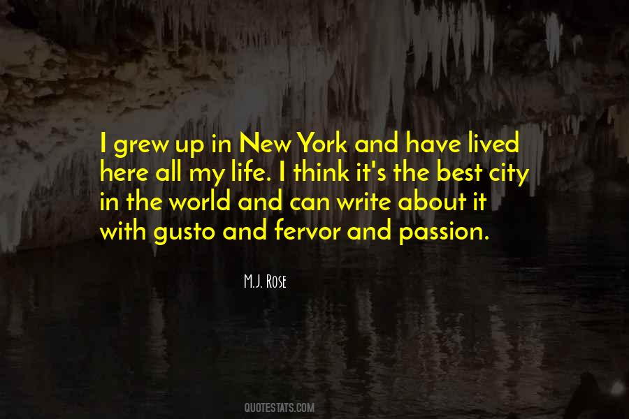 Quotes About Life In New York City #168033