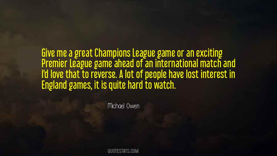 Quotes About Premier League #274761