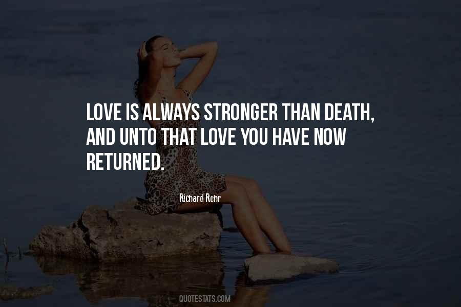 Quotes About Love Stronger Than Death #766797