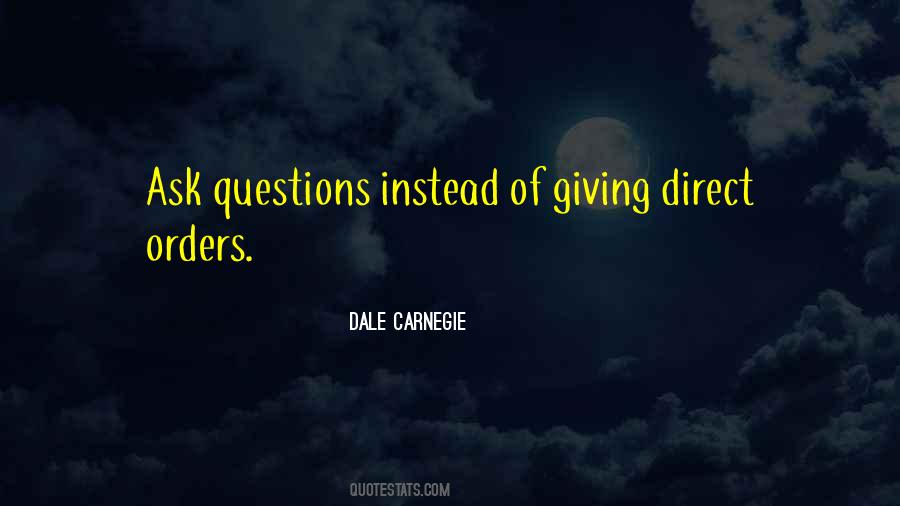 Quotes About Giving Orders #1152391