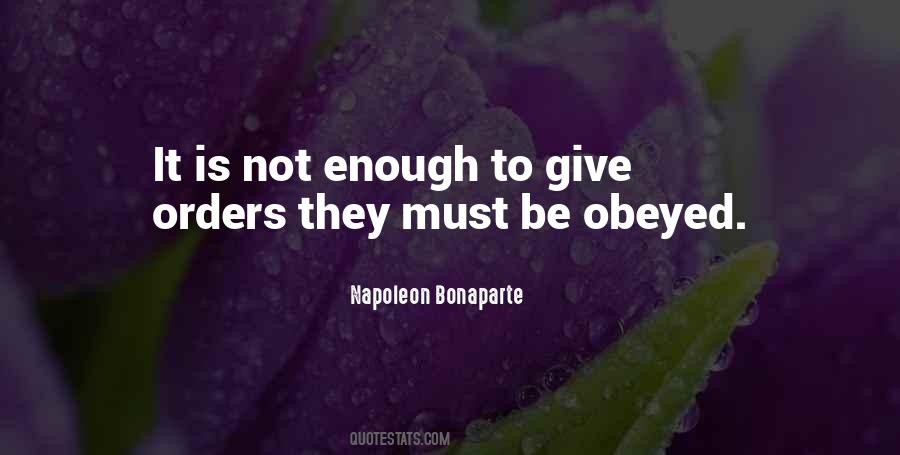 Quotes About Giving Orders #316156