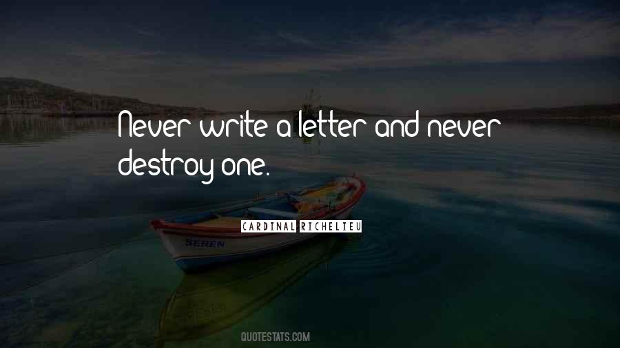Write A Letter Quotes #685600