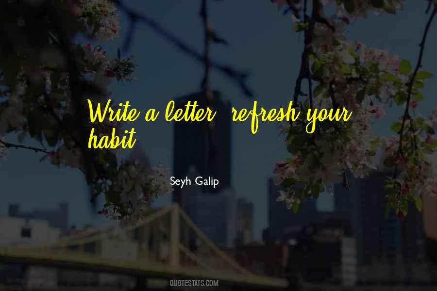 Write A Letter Quotes #982279