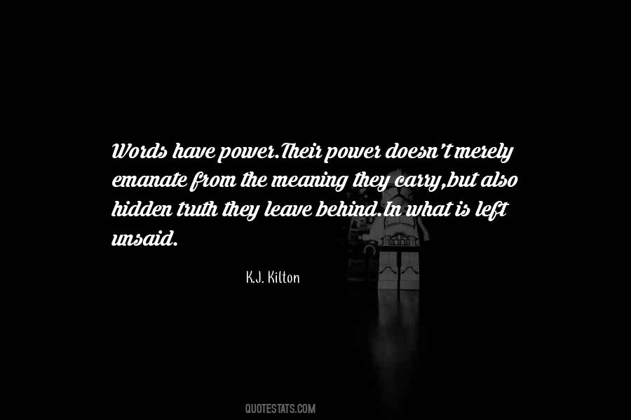 Quotes About Power Of Words #115828